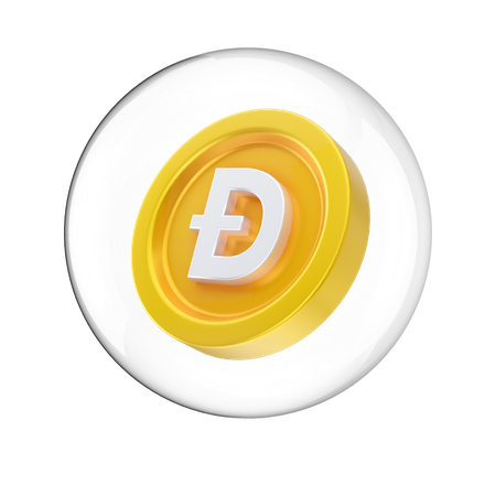 Holograma dogecoin  3D Icon