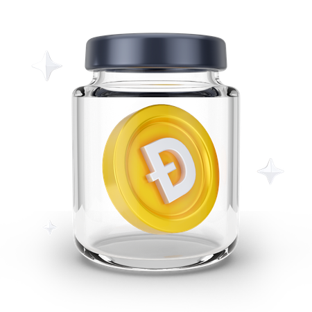 Dogecoin Jar  3D Icon