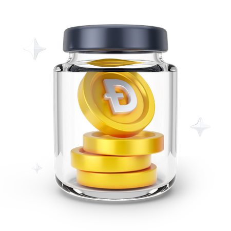 Dogecoin Jar  3D Icon