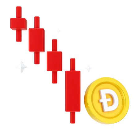 Dogecoin Loss  3D Icon