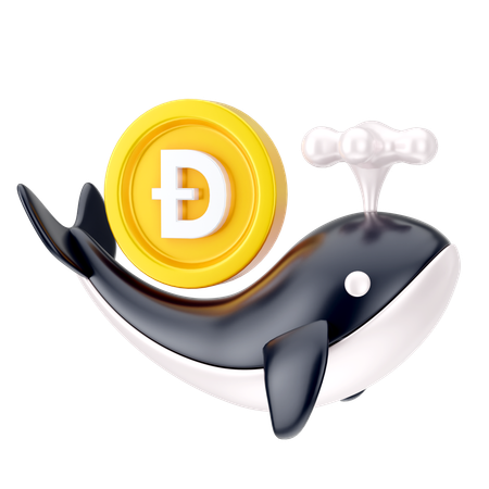 Moeda dogecoin  3D Icon