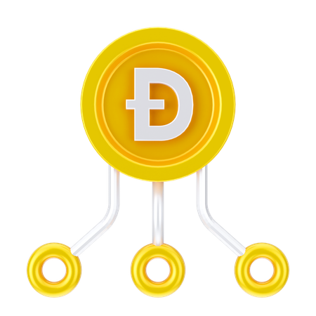 Dogecoin Network  3D Icon