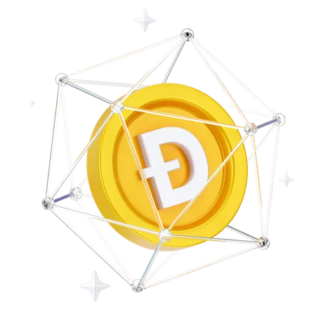 Dogecoin Network  3D Icon