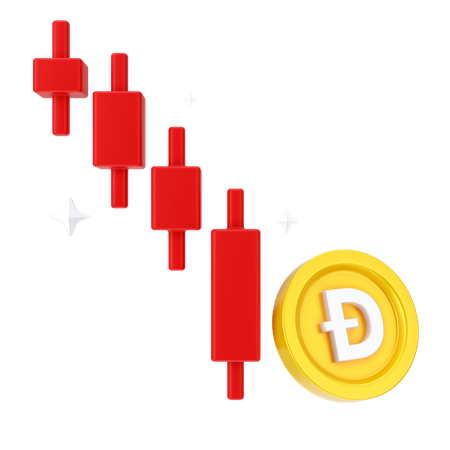 Perda de dogecoin  3D Icon