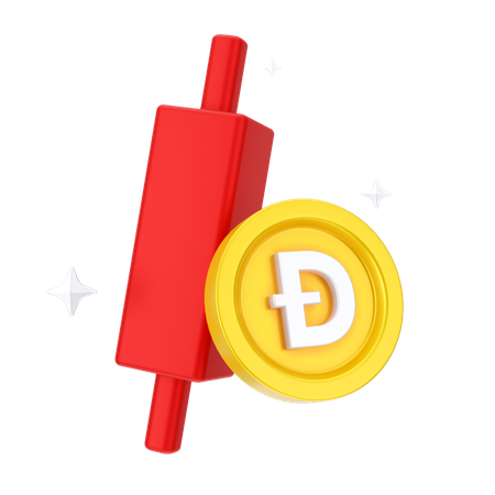 Perda de dogecoin  3D Icon