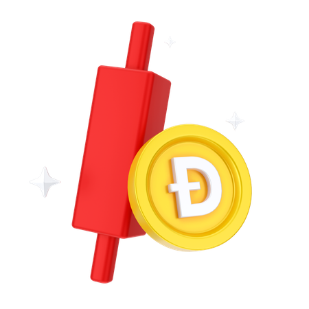 Perte de dogecoin  3D Icon