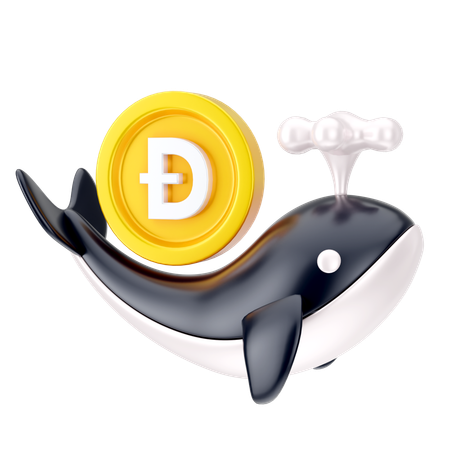 Pièce de monnaie dogecoin  3D Icon