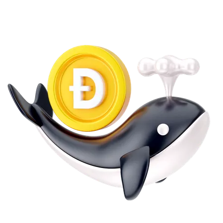 Pièce de monnaie dogecoin  3D Icon