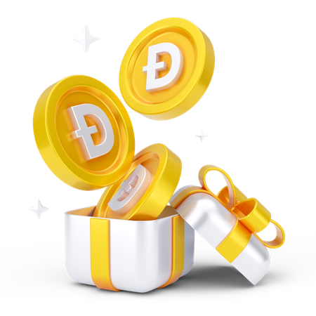 Presente dogecoin  3D Icon