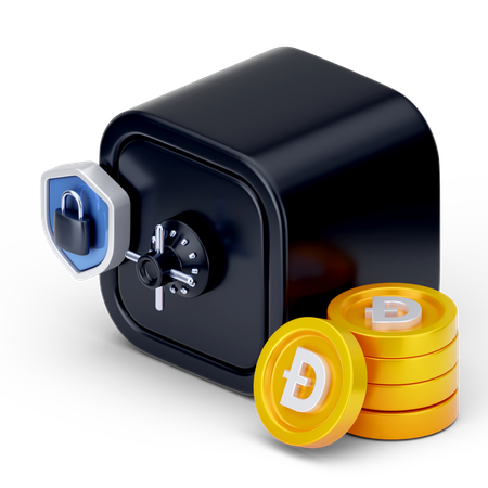 Dogecoin Savings  3D Icon