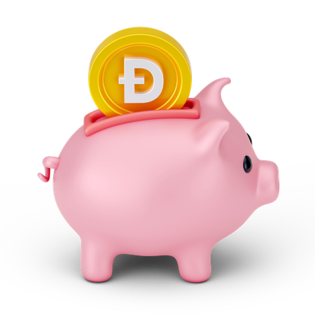 Dogecoin Savings  3D Icon