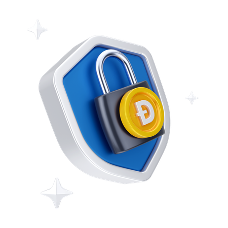 Sécurité du Dogecoin  3D Icon