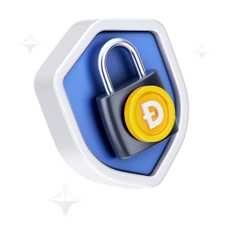 Sécurité du Dogecoin  3D Icon