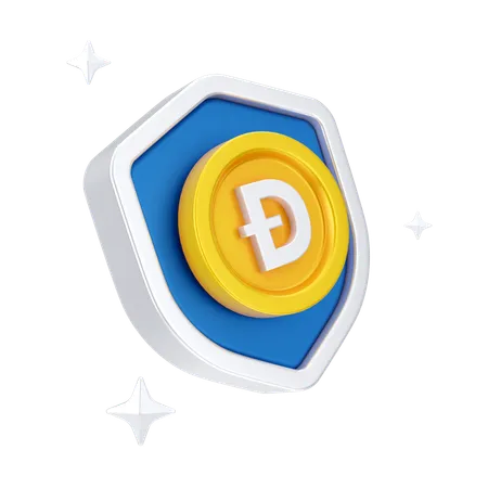 Segurança dogecoin  3D Icon