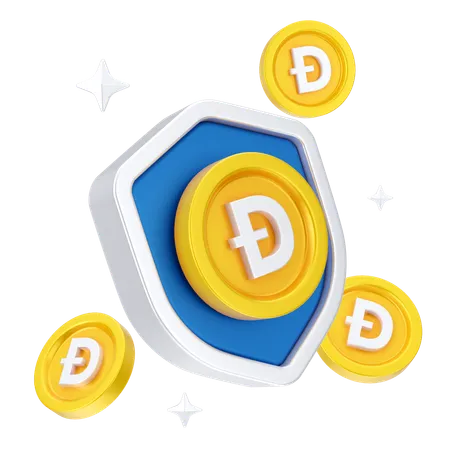 Dogecoin-Sicherheit  3D Icon