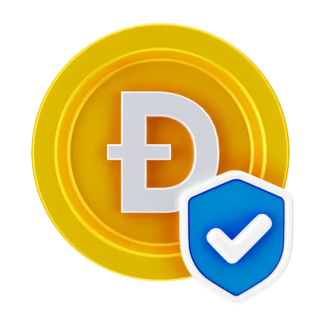 Dogecoin-Sicherheit  3D Icon