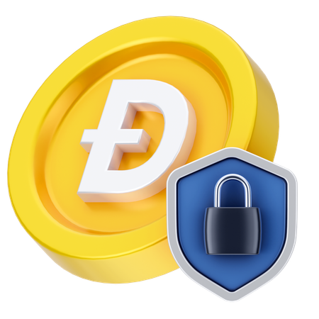 Dogecoin-Sperre  3D Icon