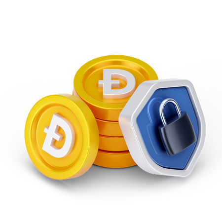 Dogecoin-Sperre  3D Icon