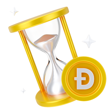 Dogecoin Timer  3D Icon