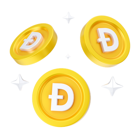 Dogecoins  3D Icon