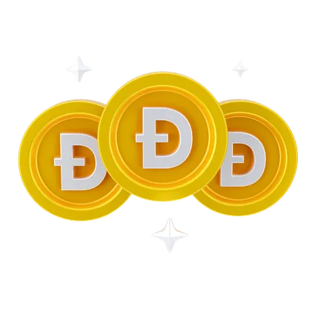 Dogecoins  3D Icon