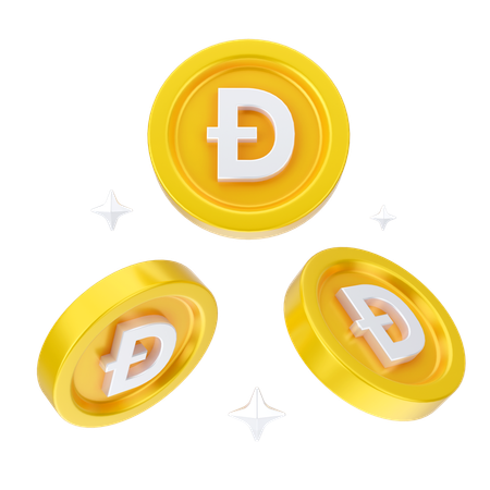 Dogecoins  3D Icon