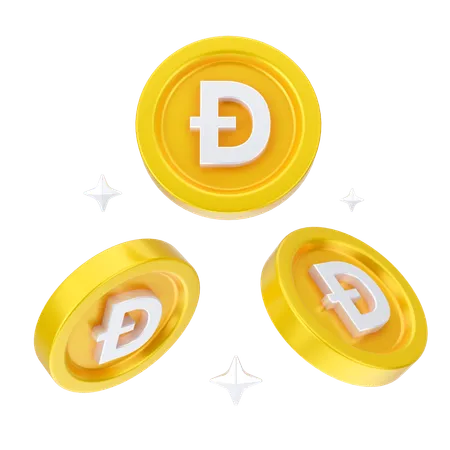 Dogecoins  3D Icon