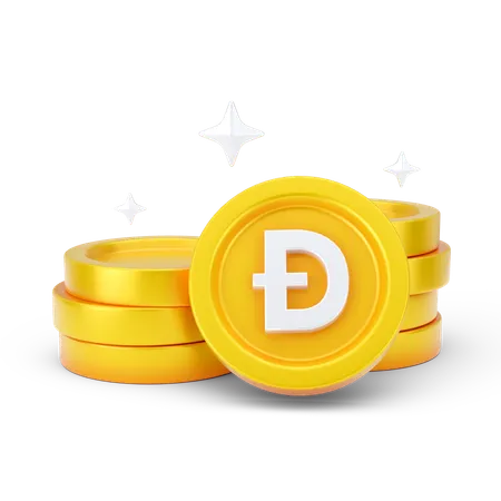 Dogecoins  3D Icon