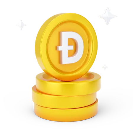 Dogecoins  3D Icon