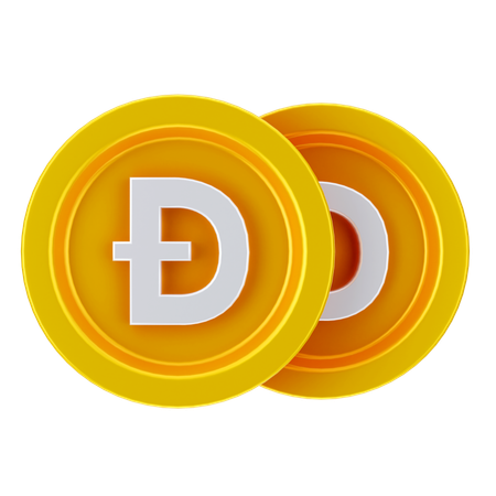 Dogecoins  3D Icon