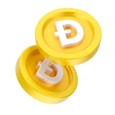 도지코인  3D Icon