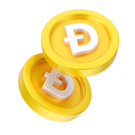 Dogecoins  3D Icon