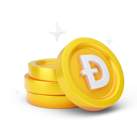 Dogecoins  3D Icon