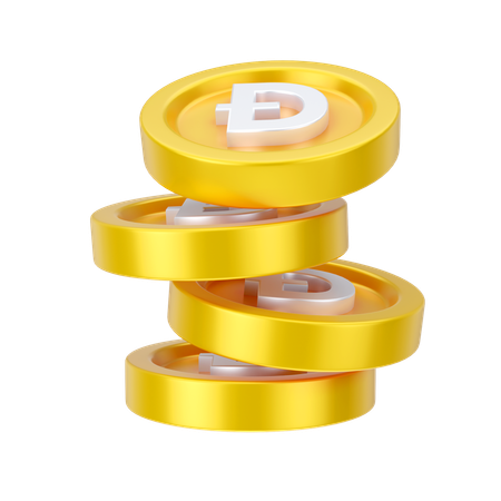 Dogecoins  3D Icon