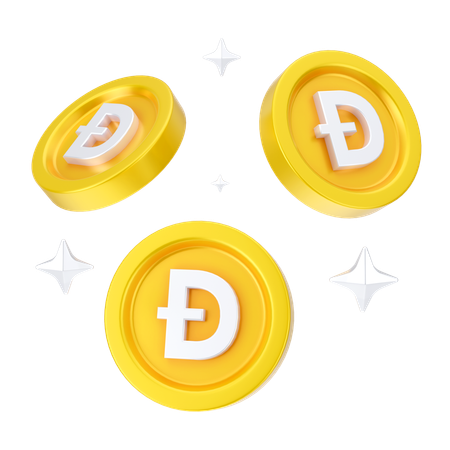 Dogecoins  3D Icon