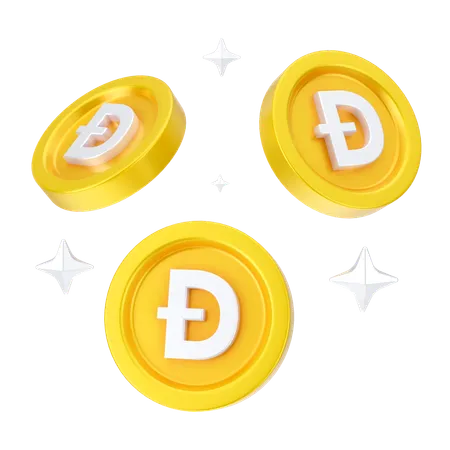 Dogecoins  3D Icon