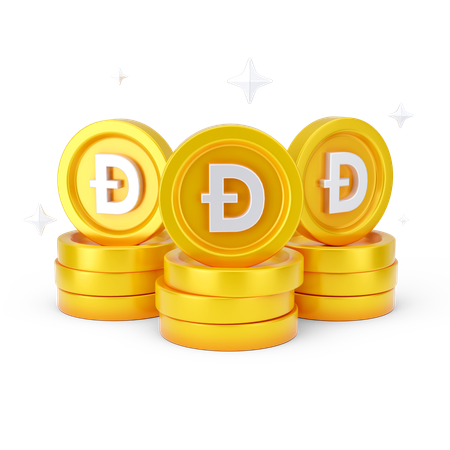 Dogecoins  3D Icon