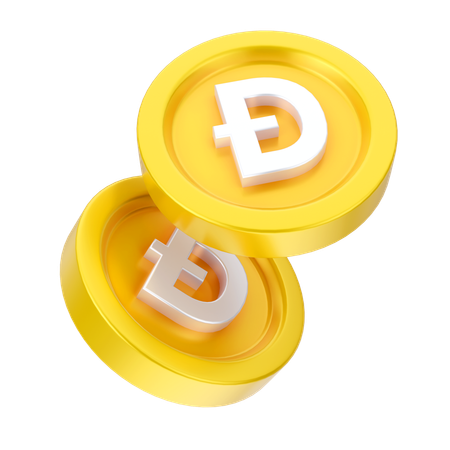 Dogecoins  3D Icon