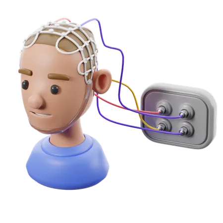 Doing Electroencephalogram  3D Icon