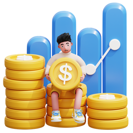 Doing Financial Analysis  3D Illustration