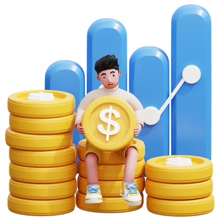 Doing Financial Analysis  3D Illustration
