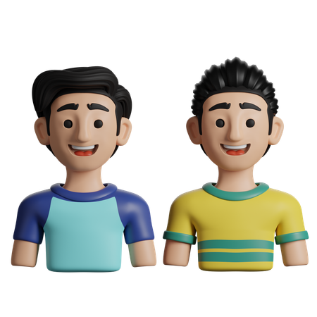 Dois irmãos  3D Icon