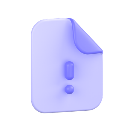 Dateifehler  3D Icon