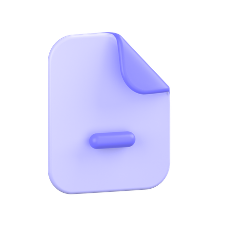 Dokument entfernen  3D Icon