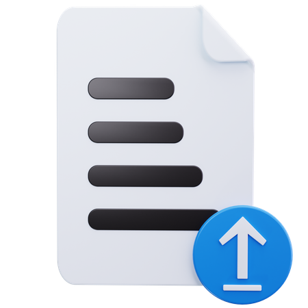 Dokument hochladen  3D Icon