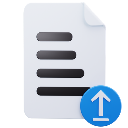 Dokument hochladen  3D Icon