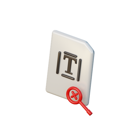 Dokument nicht gefunden  3D Icon