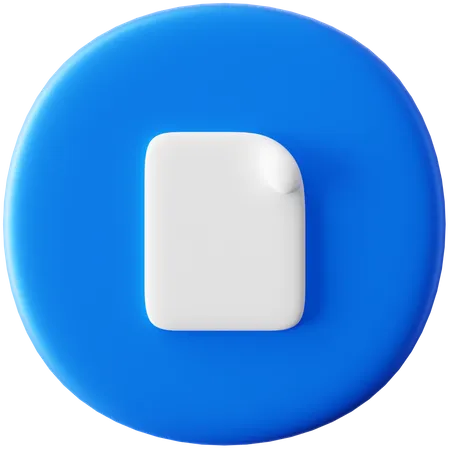 Unterlagen  3D Icon