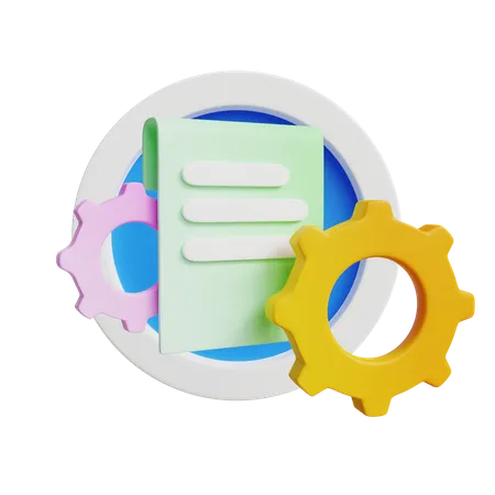 Dokumenteinstellung  3D Icon