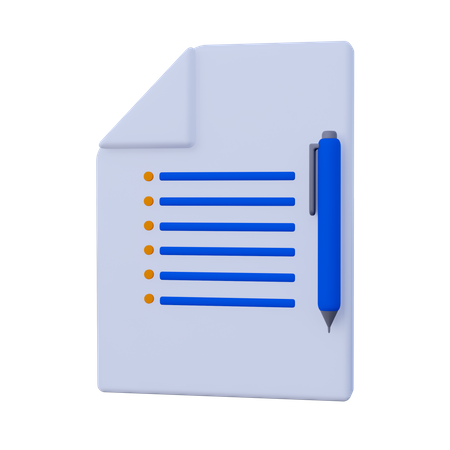 Dokumentliste  3D Icon